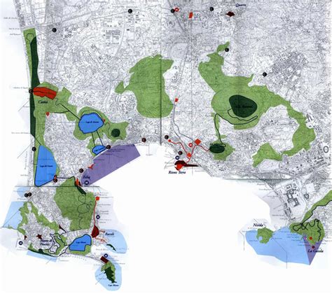 Parco Regionale Dei Campi Flegrei Mappa Di Dettaglio