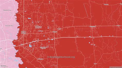 Livingston Parish La Political Map Democrat And Republican Areas In Livingston Parish