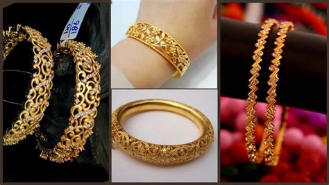 22k Gold Bangles Designs Latest 4 To 6 Bangles Sets In 22k Gold Youtube