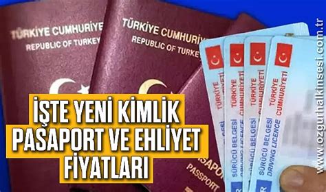 İşte yeni kimlik pasaport ve ehliyet fiyatları Genel Zonguldak