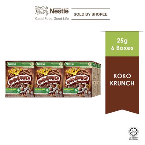 Nestle Koko Krunch Multipack Cereal 25g X 6boxes Shopee Malaysia