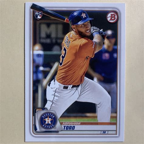 Topps Baseball Abraham Toro Rc Houston Astros Rookie Ebay