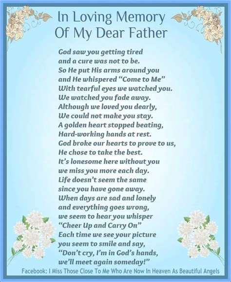 I miss my dad Poems