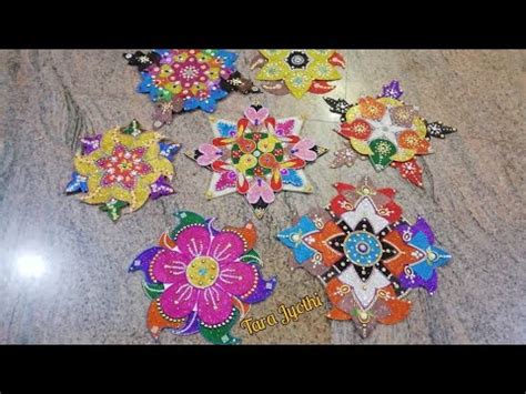 Glitter Foam Sheet Rangoli Design S YouTube