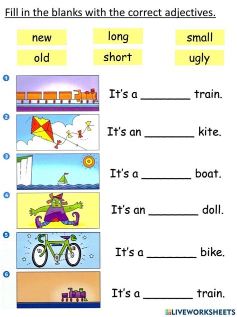 Comparison of Adjectives Worksheet 1 - Worksheets Library