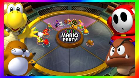 Super Mario Party Minigames Monty Mole Vs Koopa Troopa Vs Goomba