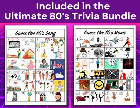 80s Movie Trivia 80s Trivia Game 80s Games 80s Party 80s Theme