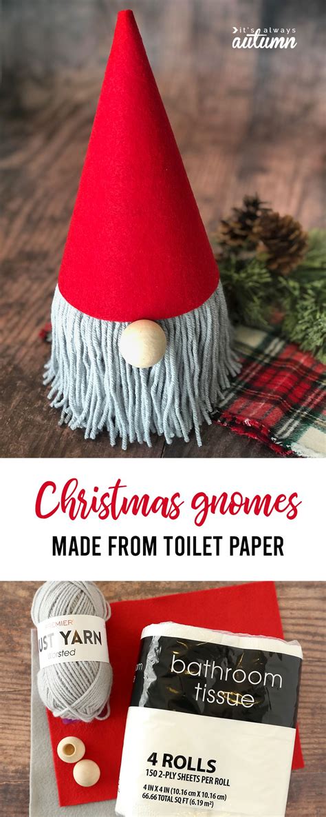 Toilet Paper Christmas Gnomes Christmas Crafts To Sell Paper