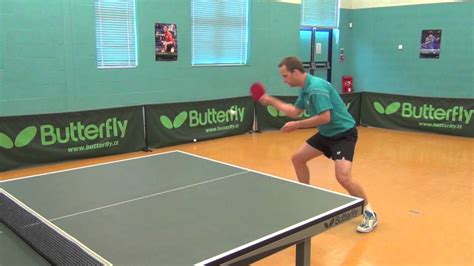 How To Play Table Tennis Backspin Forehand Youtube