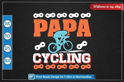 Papa Cycling Tshirt Design Graphic By Heavenfair · Creative Fabrica