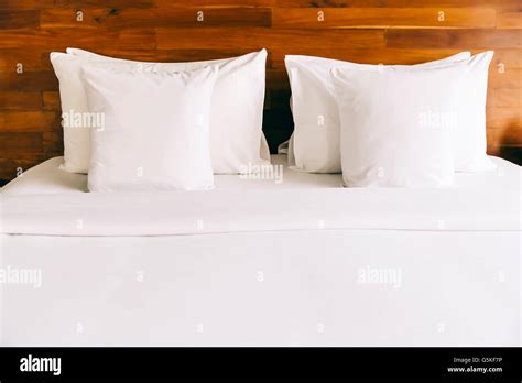 Empty Bed In Modern Hotel Room Stock Photo Alamy