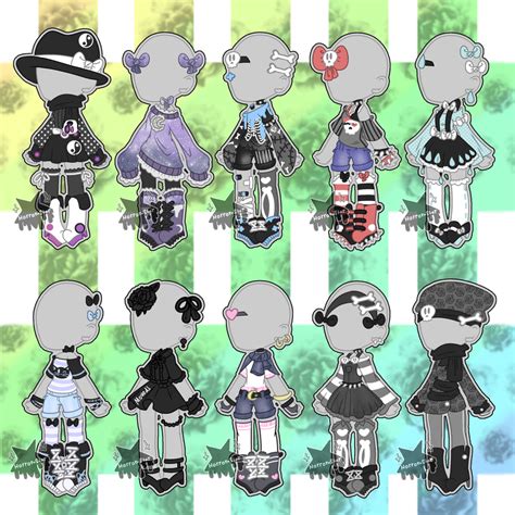 Mixed Outfit Adopts Closed By Horror Star On Deviantart Cute