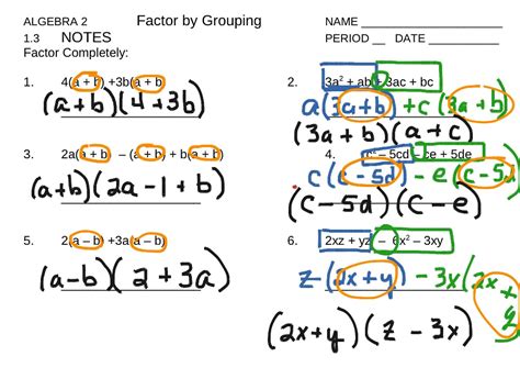 13 Grouping Math Algebra Showme