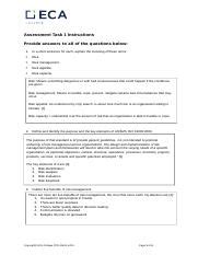 Bsbrsk Assessment Task Written Questions Template Docx