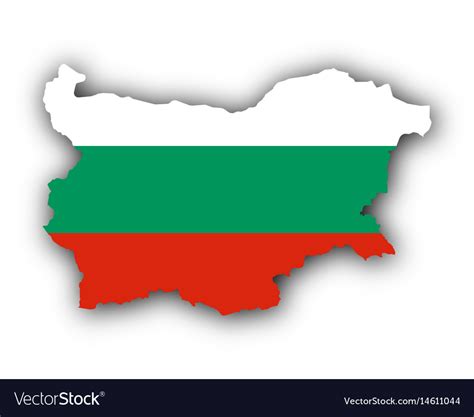 Map and flag bulgaria Royalty Free Vector Image