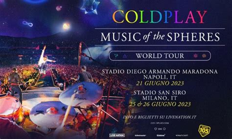 Biglietti Concerto Coldplay A Napoli Giugno Prezzi E Dove