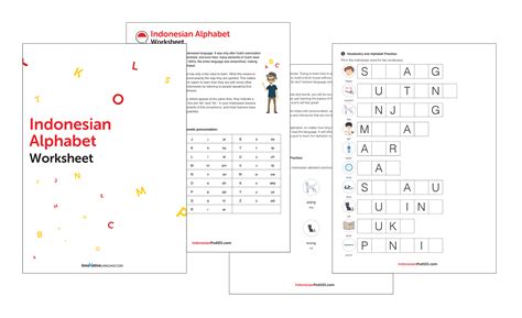 Indonesian Worksheets For Beginners Pdf Printables