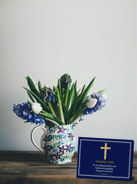 Buy Celebration Of Life Funeral Thank You Cards With Envelopes Catholic