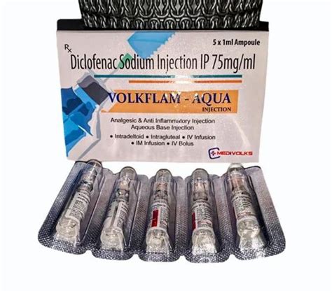 Mg Diclofenac Sodium Injection Ip At Rs Vial Dynapar Aq In