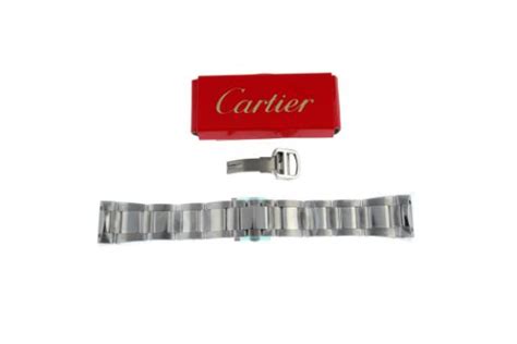 Cartier A Stainless Steel Bracelet With Three Deployant Clasps Boxes