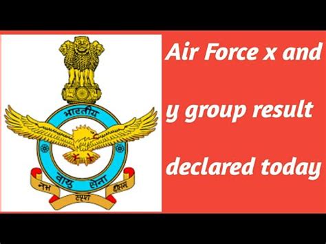 Airforce X And Y Group Result Declared Today YouTube