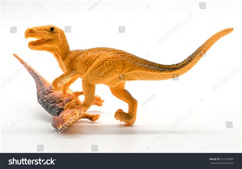 Dinosaur Fight Scene On White Background Stock Photo 512763985 | Shutterstock