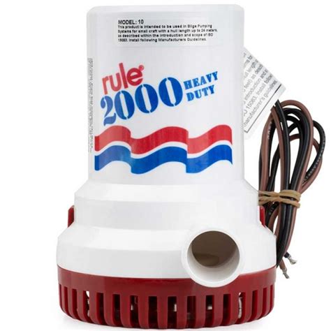 Rule Pompe De Cale Immergeable V L Min Rl Comptoir Nautique