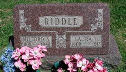 Milford S Riddle M Morial Find A Grave