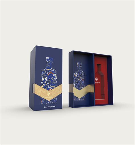 Wine packaging gift box design on Behance