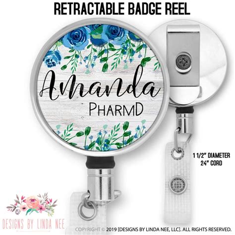 Pharmacist Id Badge Pharmd Badge Reel Pharmacy Graduation T Etsy