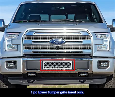 Fits 2015 2017 Ford F 150 Lower Bumper Stainless Mesh Grille Ebay