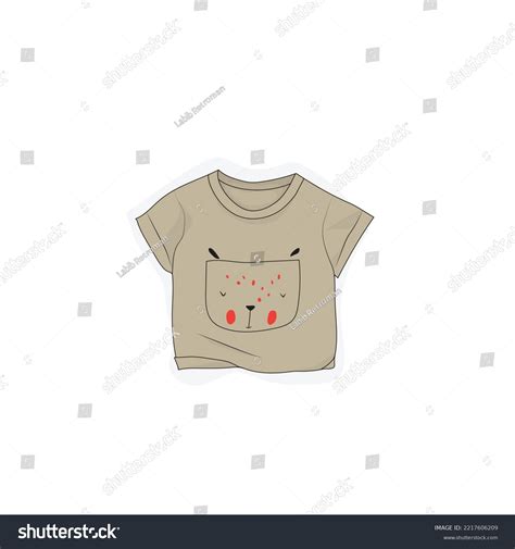 Baby Tshirt Template Cute Design Gray Stock Vector (Royalty Free ...