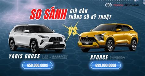 So sánh Toyota Yaris Cross và Mitsubishi XForce