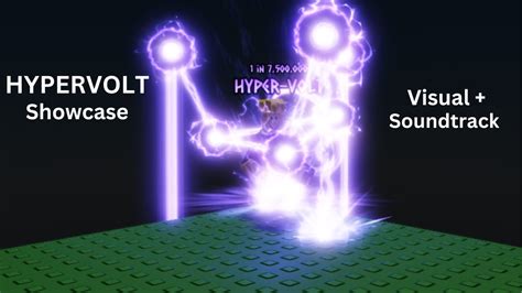 Hypervolt Showcase Roblox Sols Rng Youtube