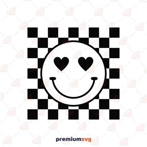 Heart Eyes Smiley Face Svg Heart Eyes Emoji Svg Instant Download Premiumsvg