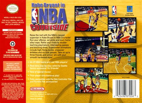 Kobe Bryant In Nba Courtside Images Launchbox Games Database