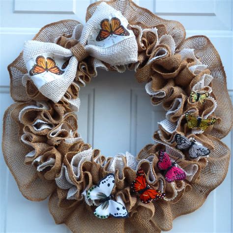 Butterfly Wreath Spring Wreath For Front Door Butterfly Lover T