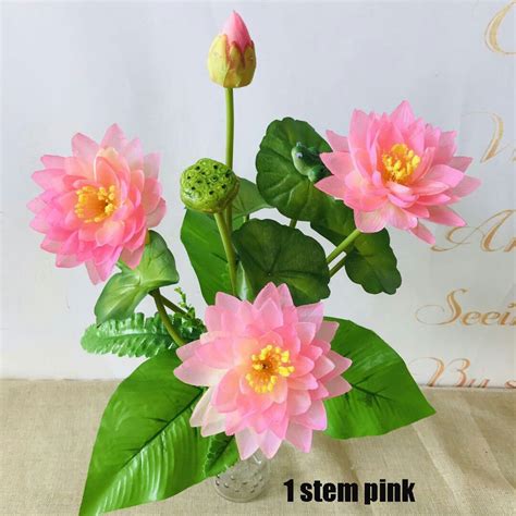 Artificial Lotus Flower Bouquets For Wedding Decorwedding Etsy