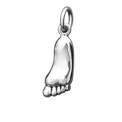 Foot Charm Sterling Silver Anatomy Pendant Charmarama