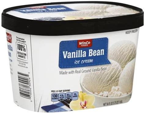 Winco Foods Vanilla Bean Ice Cream Oz Nutrition Information Innit