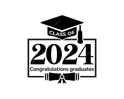 Premium Vector Vector Senior Class Of 2024 Text On Gradient Background