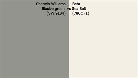 Sherwin Williams Illusive Green Sw Vs Behr Sea Salt C