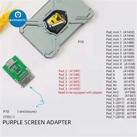 Purple Screen Adapter For Irepair P10 Magico Diag Tool Mini Dfu Box For