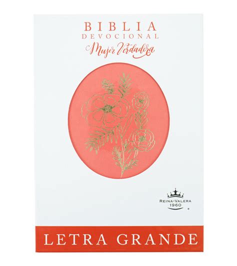 Biblia Devocional Mujer Verdadera RV1960 Letra Grande Imitacion Piel