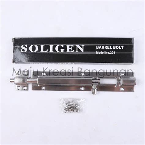 Jual Grendel Soligen 8 Inch Stainless Steel Selot Pintu Slot Jendela