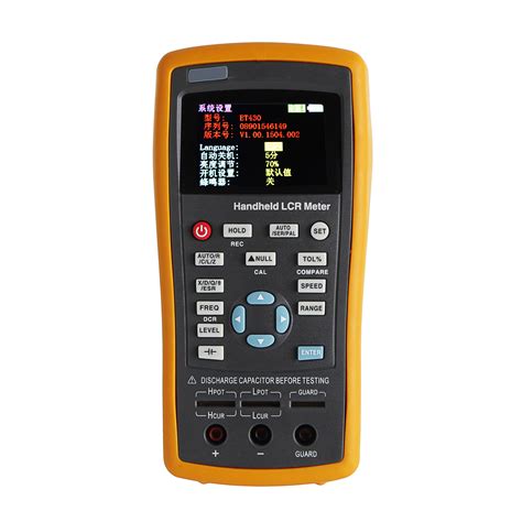 ET431 Precision Portable Bridge LCR Meter 10KHz LCR Digital Bridge Ind