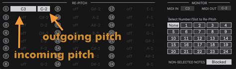 Automatic Detect Midi Note In And Pitch To Different Note In Ableton