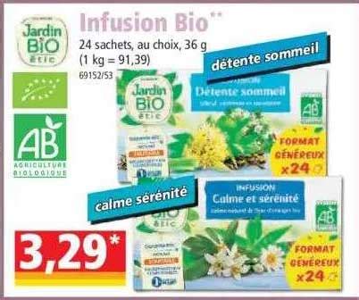 Promo Infusion Bio Jardin Bio étic chez Norma iCatalogue fr