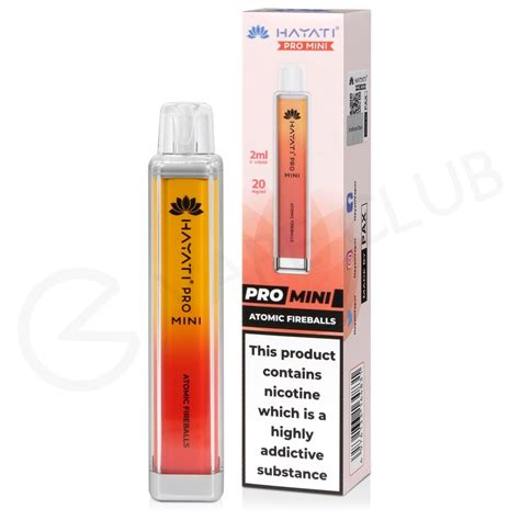 Atomic Fireball Hayati Pro Mini 600 Disposable Vape 3 For £10