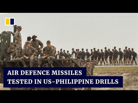 Us Philippine Troops Fire Air Defence Missiles As Part Of Annual Joint